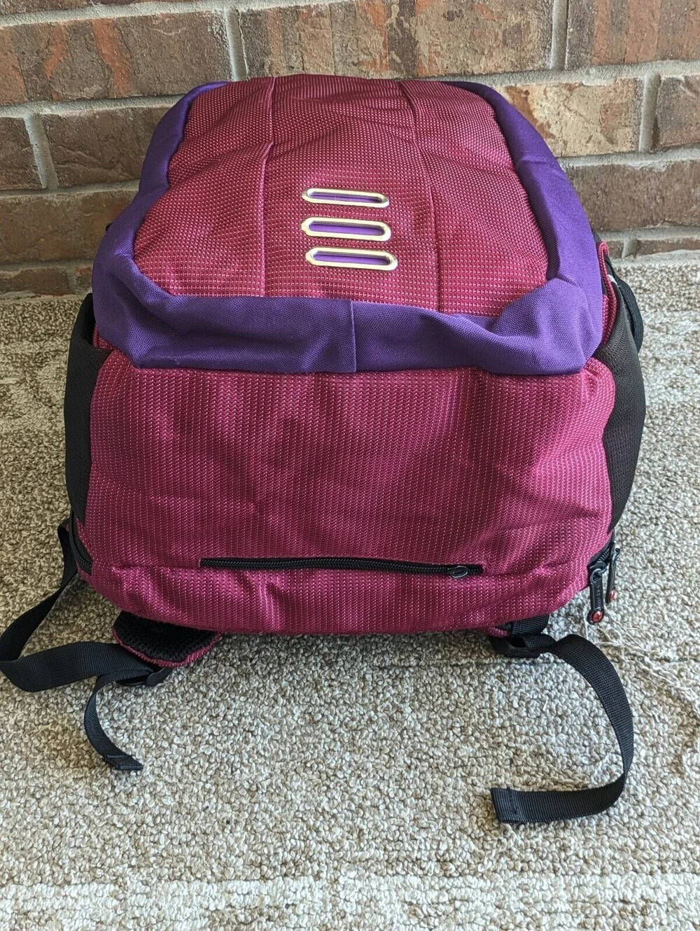 SWISSGEAR Laptop Backpack Y2K Travel Bag Purple Maroon Tech Padded School Daybag